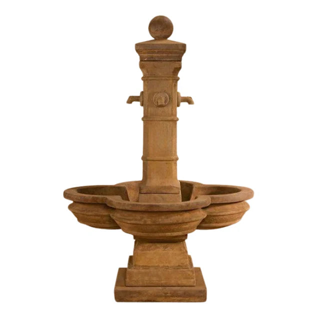 Avignon Concrete Grand Outdoor Courtyard Fountain - 1583 & 1584