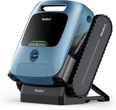 (2026 Upgrade) Beatbot A100 Pro Pool Robot Vacuum, 5-in-1 Cleaning with Smart Surface Parking, Clarifies & Skims Water, Ideal for Inground Pools up to 3,299 Sq.ft - Ice Blue