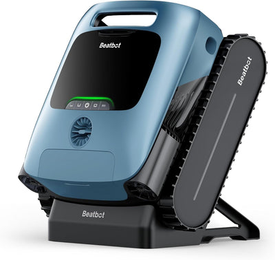 (2026 Upgrade) Beatbot A100 Pro Pool Robot Vacuum, 5-in-1 Cleaning with Smart Surface Parking, Clarifies & Skims Water, Ideal for Inground Pools up to 3,299 Sq.ft - Ice Blue