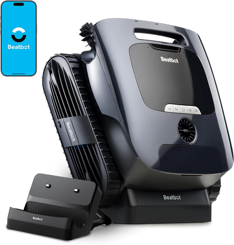 Beatbot AquaSense 2 Ultra Cordless Pool Vacuum Robot with Charging Dock Station-Pool Mapping with AI Camera, 5-in-1 Cleaning, Water Surface Cleaning, Water Clarification, Smart Surface Parking