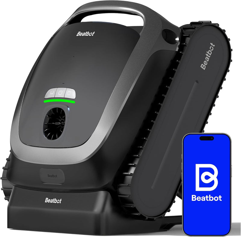 (2026 Upgrade) Beatbot AquaSense Cordless Robotic Pool Vacuum Cleaner - Intelligent Path Opimization, Cleans Floor, Walls, and Waterline - Suitable for Above & In-Ground Pools up to 2,260 sq.ft.