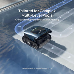 Beatbot AquaSense 2 Ultra Cordless Robotic Pool Cleaner for Complex Pools, Mapping with AI Camera, 5-in-1 Cleaning, Smart Surface Parking, Skimmer with APP Control, Water Clarification – Prussian Blue