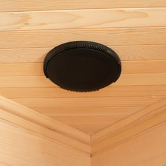 Blisspod, Vienna, Corner Spacious Far Infrared Sauna Canadian Hemlock Ultra Low EMF, 12 Heaters, 4-5 Persons
