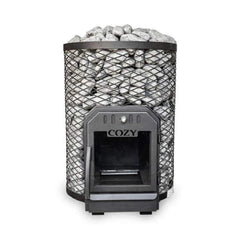 Cozy Heat O Floor Mount Wood-Burning Sauna Stove With Sauna Stones [COZY O] (SAK19475)