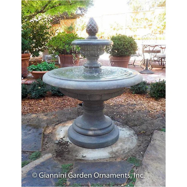 Fontana Grande Two Tier Concrete Outdoor Fountain - 1168