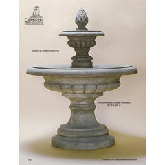 Fontana Grande Two Tier Concrete Outdoor Fountain - 1168