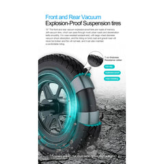 HX X9 PLUS Electric Scooter - Foldable, 60-80km Range, 10-inch Tires