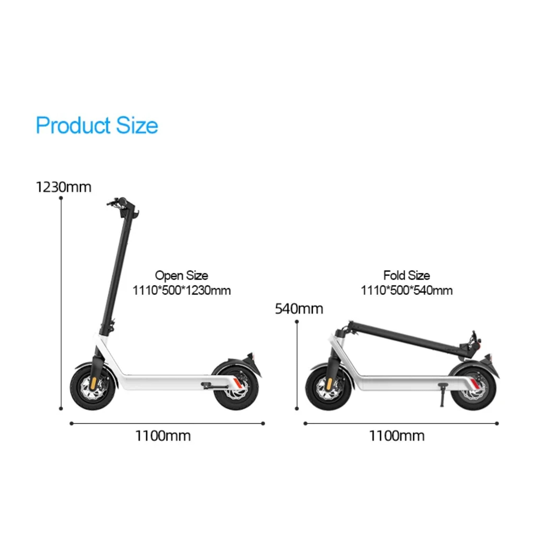 HX X9 PLUS Electric Scooter - Foldable, 60-80km Range, Unisex