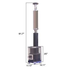 Wood Burning Sauna Heater and Chimney Kit | Equivalent to 9-15 kW Electric Heater | Large Stone Capacity