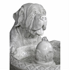Design Toscano Quenching a Big Thirst Sculptural Dog Fountain