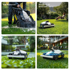 Mammotion LUBA Mini AWD 1500 Robot Lawn Mower — All-Wheel Drive, AI Vision, 0.44 Acre, 0.8in.â€“2.6in. Cutting Height, Model# LUBA mini AWD 1500