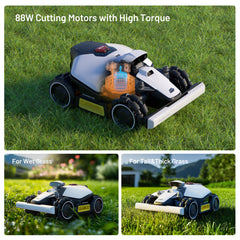Mammotion LUBA Mini AWD 800 Robot Lawn Mower — 8600 Sq. Ft., All-Wheel-Drive, 80% Slope Capability, UltraSense AI Vision, 0.8in.â€“2.6in. Cutting Height, Model# LUBA mini AWD 800