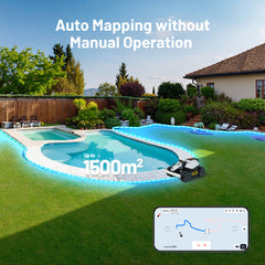 Mammotion Luba Mini AWD Robot Lawn Mower — All-Wheel-Drive, 80% Slope, Perimeter Wire-Free, 0.44 Acre, AI Vision, 2.2in.-4.0in. Cutting Height, Model# LUBA mini AWD 1500H