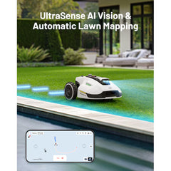 Mammotion YUKA 3000 Robot Lawn Mower — AI Obstacle Avoidance, 4G Reception, Dual Cutting Discs, APP Control, 1 Acre, Model# YUKA 3000