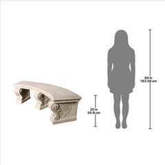 Design Toscano The Salentino Crescent Garden Bench