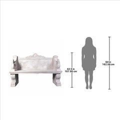 Design Toscano Giant Neoclassical Swan Garden Bench