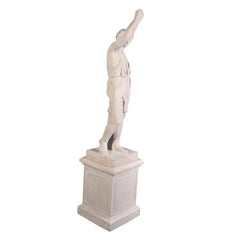 Design Toscano Hercules with Nemean Lion Pelt Garden Statue with Plinth