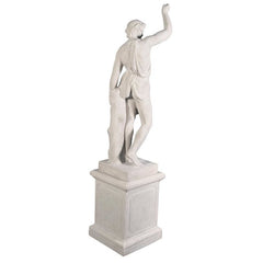 Design Toscano Hercules with Nemean Lion Pelt Garden Statue with Plinth
