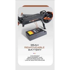 Obarter D5 Electric Scooter - 5000W, 70km/h Max Speed, Removable Battery