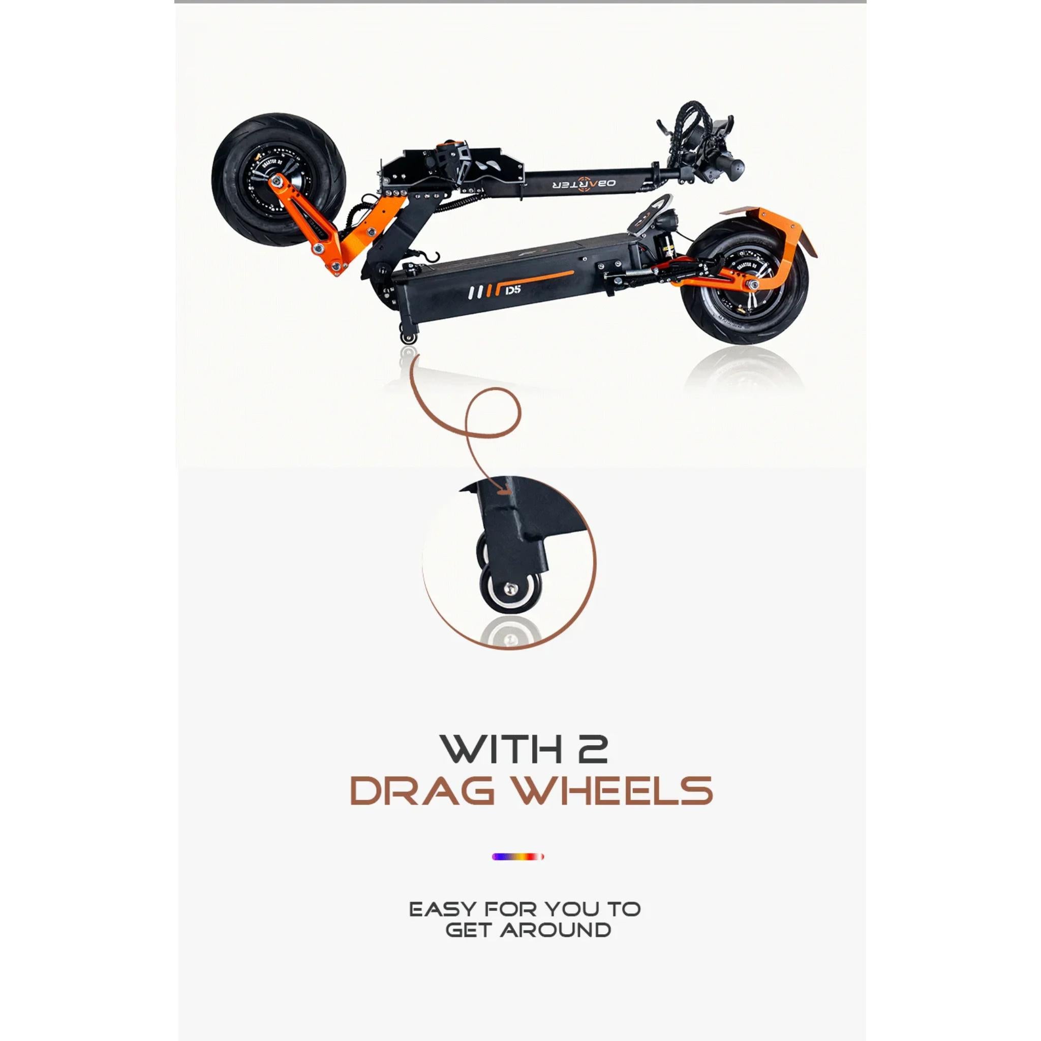 Obarter D5 Electric Scooter - 5000W, 70km/h Max Speed, Removable Battery