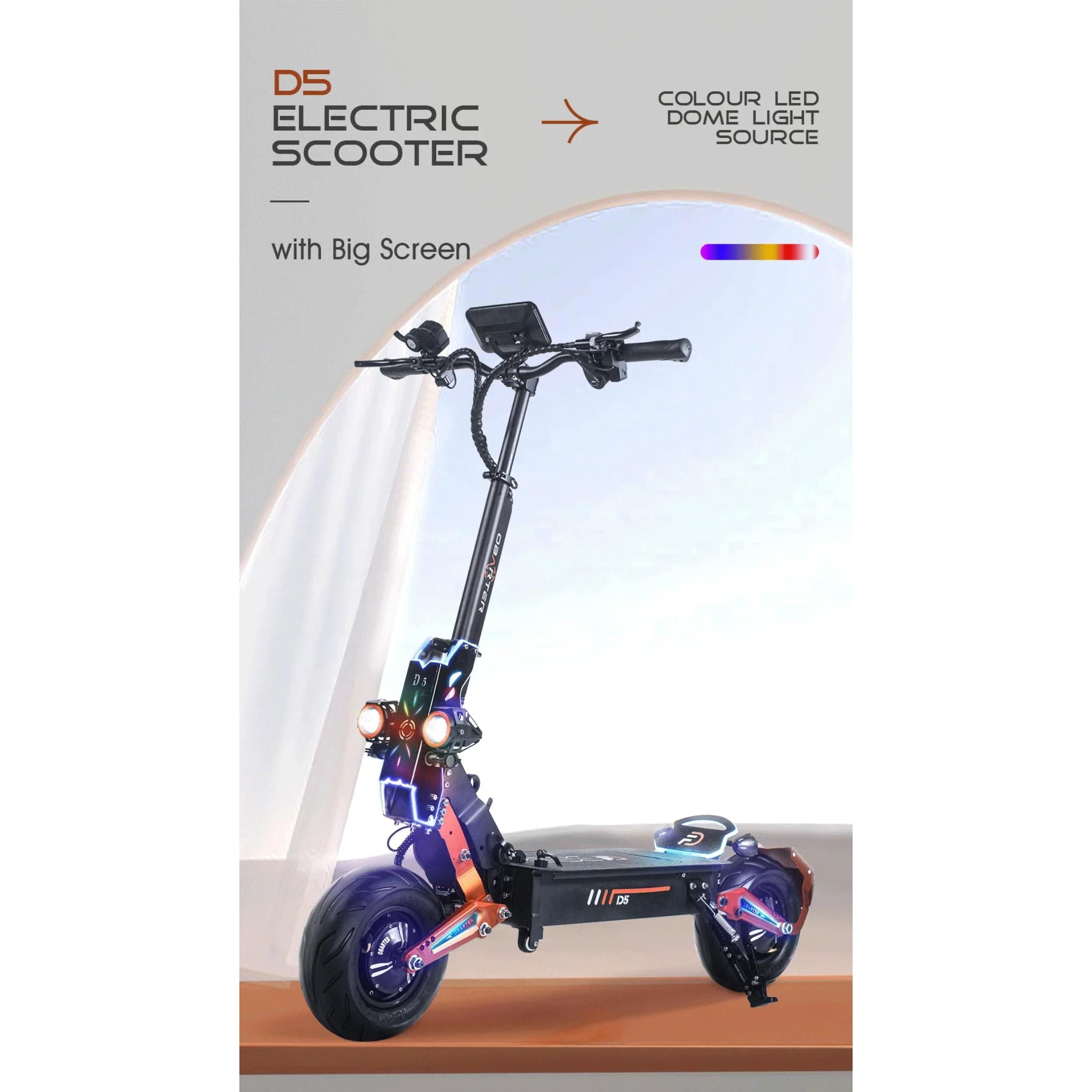 Obarter D5 Electric Scooter - 5000W, 70km/h Max Speed, Removable Battery