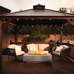 Patio Elegance Nexus 56-Inch Patioflame Fire Table for Ultimate Outdoor Enjoyment