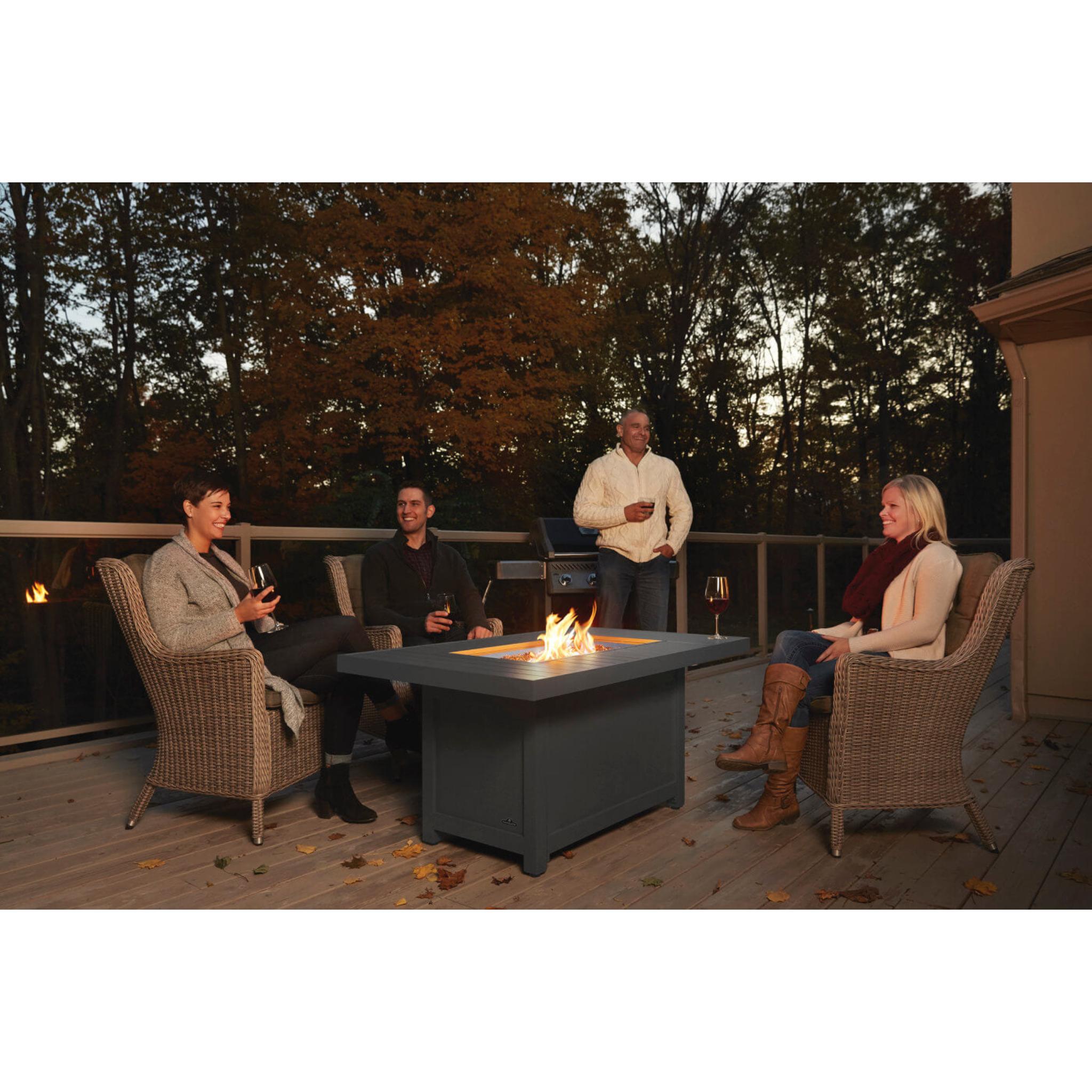 Patioflame Table - Patio Elegance Hamptons Rectangle Fire Table