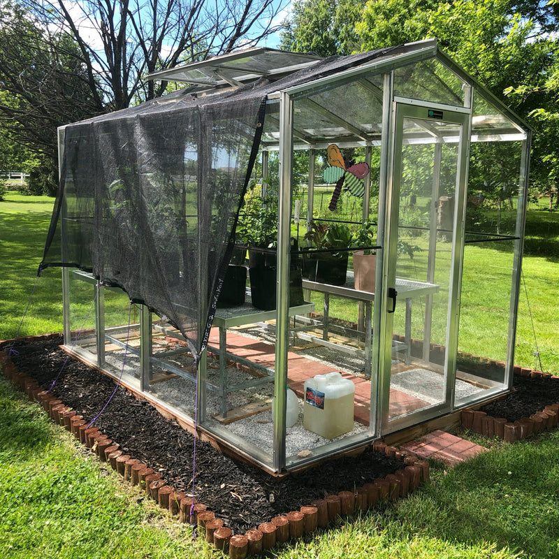 Polypropylene Exterior Shades for both sides of the Greenhouse