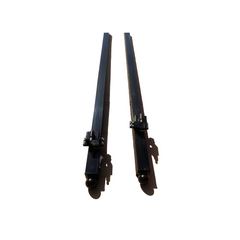 10'x4"x4" Gate Post with Brackets for Dual Swing Driveway Gates, Set of 2