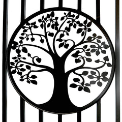 20x8 ft Steel Dual Swing Driveway Gate with Wider Goalposts