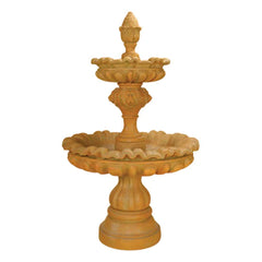 Venezia Lion Head 2-Tier Concrete Outdoor Fountain - 1241