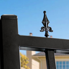 16x8 ft Steel Dual Swing Driveway Gate