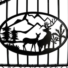 20x8 ft Steel Dual Swing Driveway Gate