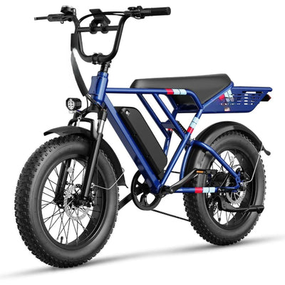 1200W Peak Electric Fat Tire Bike - Powerful 20-Inch Motor