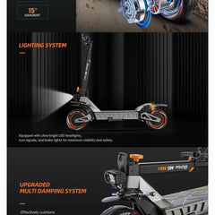 eBike Boys M6Max Dual Motor Scooter - 5600W, 60V, Fast Charging