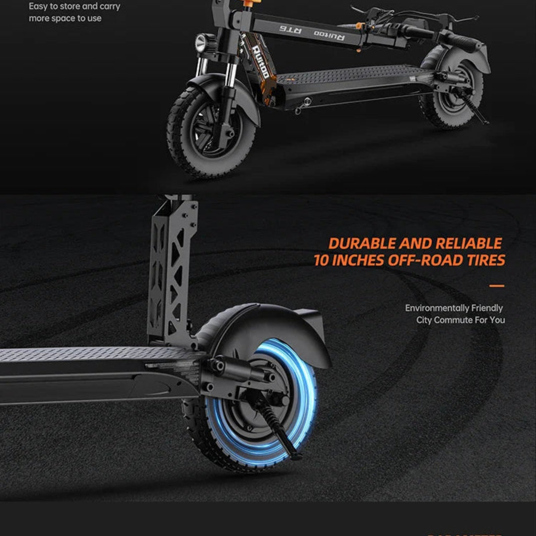 eBike Boys RT6 1000W Electric Scooter - 48V, 40-50km Range