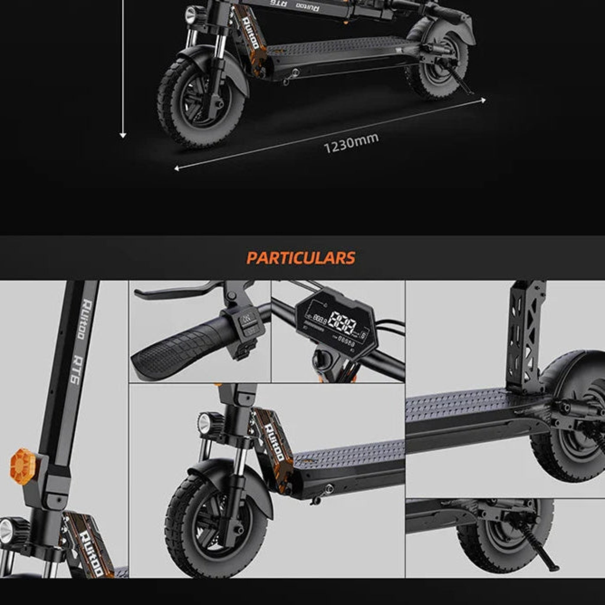 eBike Boys RT6 1000W Electric Scooter - 48V, 40-50km Range