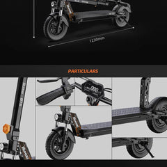 eBike Boys RT6 1000W Electric Scooter - 48V, 40-50km Range