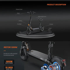 eBike Boys RT6 1000W Electric Scooter - 48V, 40-50km Range