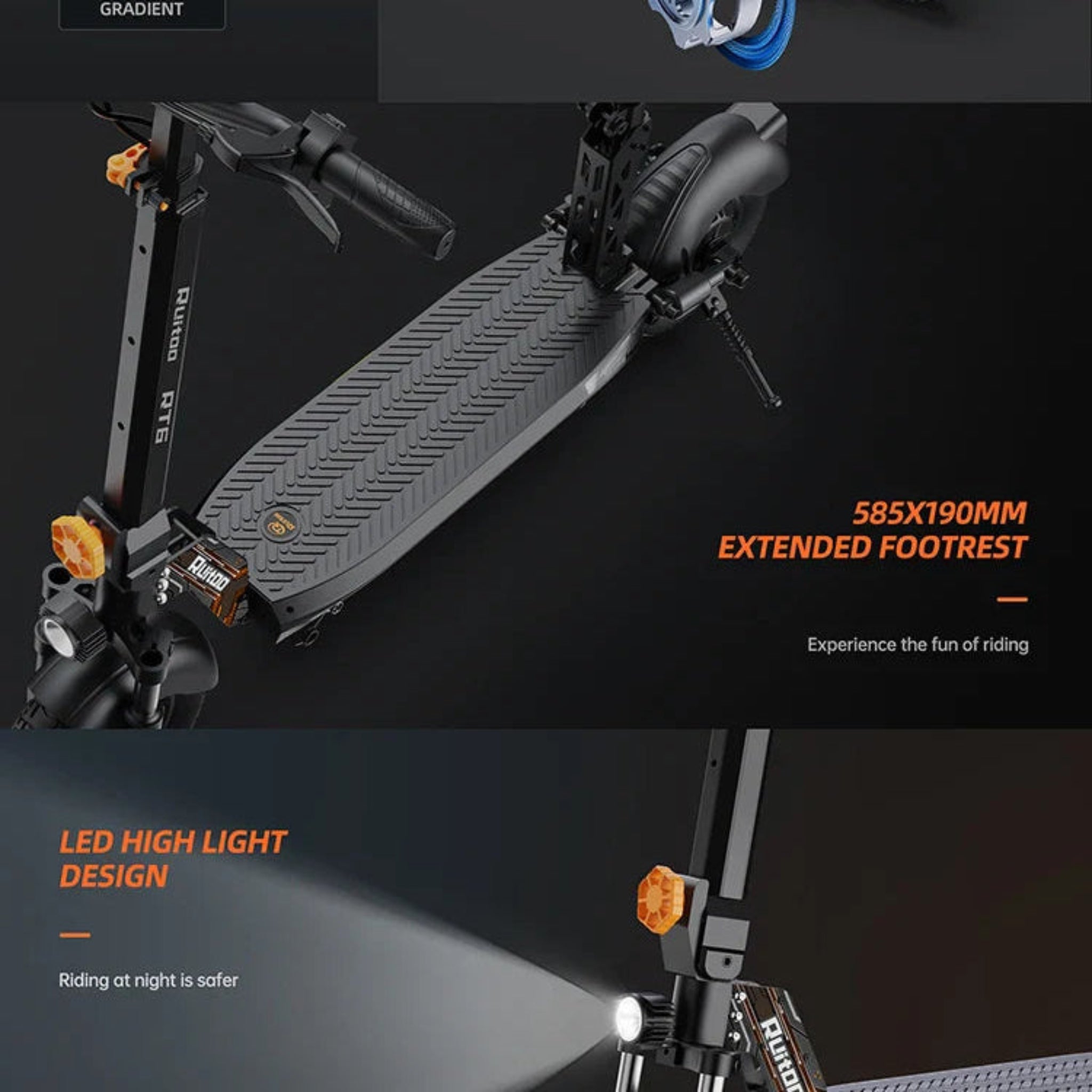 eBike Boys RT6 1000W Electric Scooter - 48V, 40-50km Range