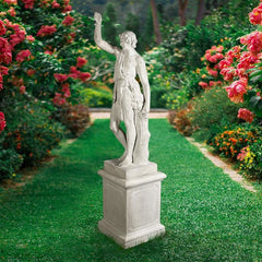 Design Toscano Hercules with Nemean Lion Pelt Garden Statue with Plinth