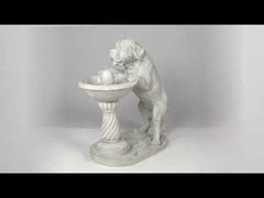 Design Toscano Quenching a Big Thirst Sculptural Dog Fountain